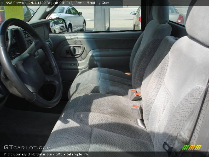 Pewter Metallic / Gray 1998 Chevrolet C/K K1500 Regular Cab 4x4