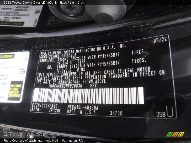 D11 - 2022 Toyota Corolla Cross LE AWD