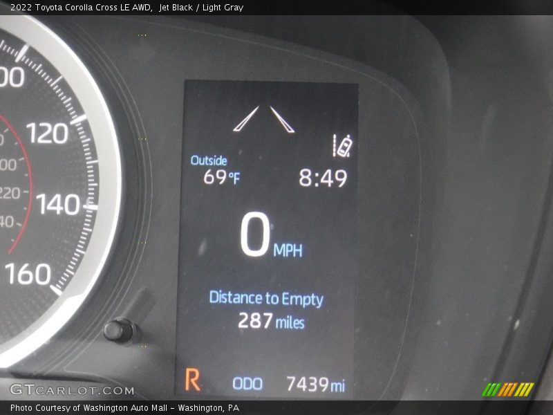 Jet Black / Light Gray 2022 Toyota Corolla Cross LE AWD