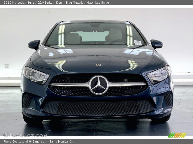 Denim Blue Metallic / Macchiato Beige 2020 Mercedes-Benz A 220 Sedan