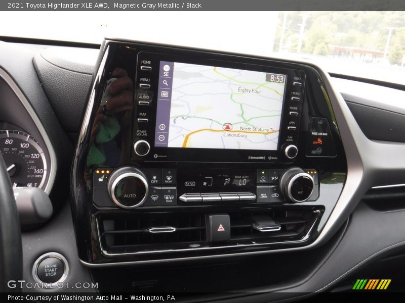 Magnetic Gray Metallic / Black 2021 Toyota Highlander XLE AWD