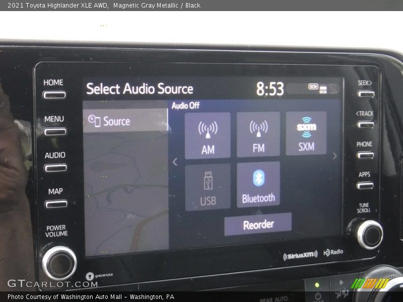 Magnetic Gray Metallic / Black 2021 Toyota Highlander XLE AWD