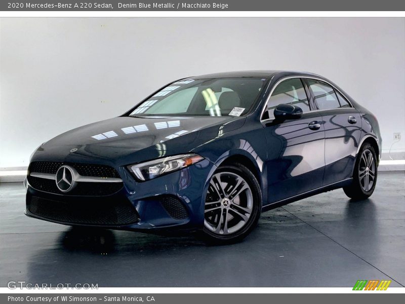 Denim Blue Metallic / Macchiato Beige 2020 Mercedes-Benz A 220 Sedan