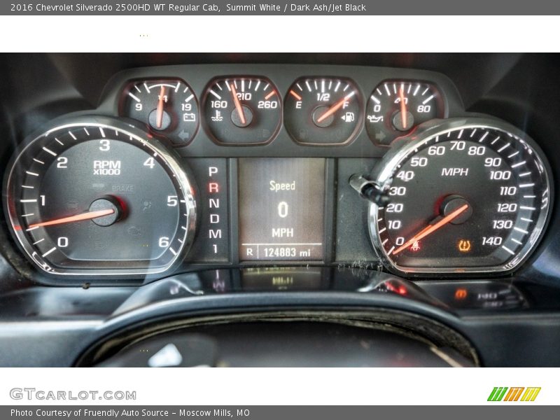 Summit White / Dark Ash/Jet Black 2016 Chevrolet Silverado 2500HD WT Regular Cab