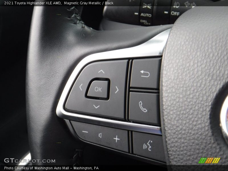 Magnetic Gray Metallic / Black 2021 Toyota Highlander XLE AWD