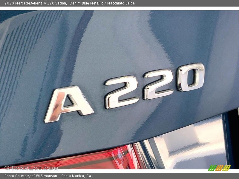 Denim Blue Metallic / Macchiato Beige 2020 Mercedes-Benz A 220 Sedan