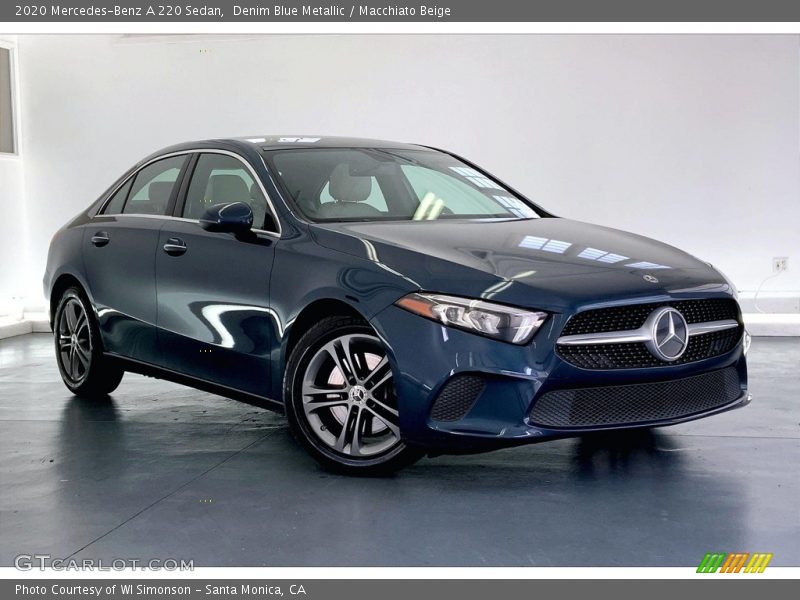 Denim Blue Metallic / Macchiato Beige 2020 Mercedes-Benz A 220 Sedan