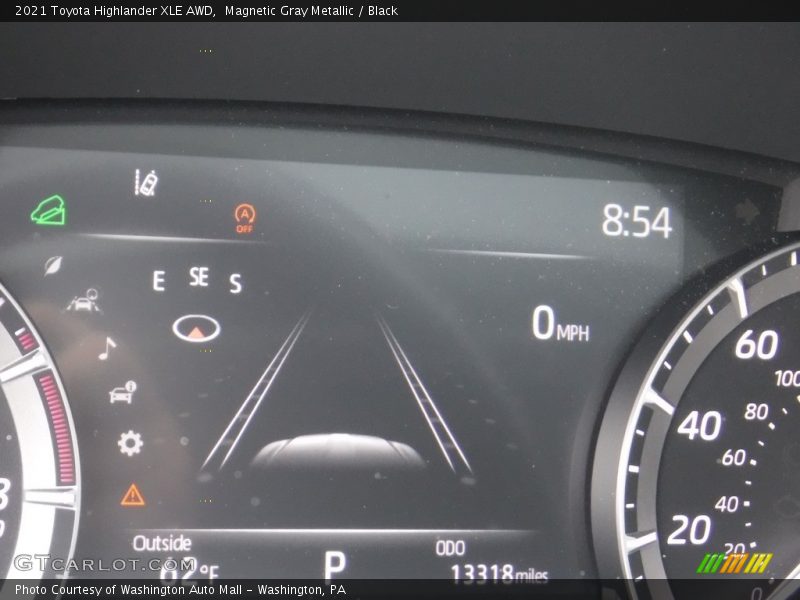 Magnetic Gray Metallic / Black 2021 Toyota Highlander XLE AWD