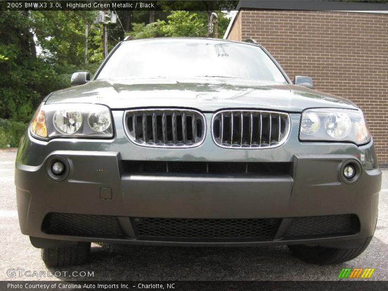 Highland Green Metallic / Black 2005 BMW X3 3.0i