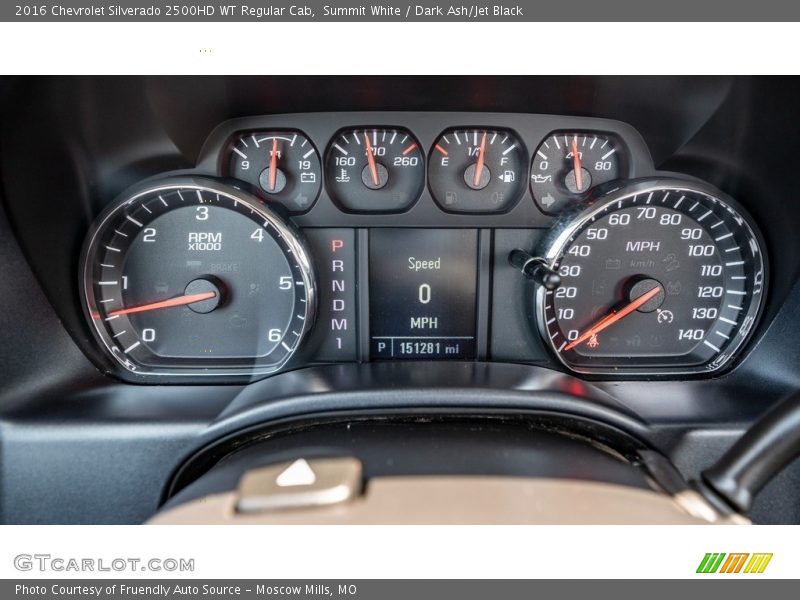  2016 Silverado 2500HD WT Regular Cab WT Regular Cab Gauges