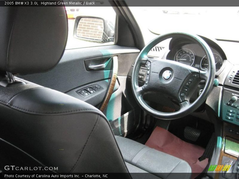 Highland Green Metallic / Black 2005 BMW X3 3.0i