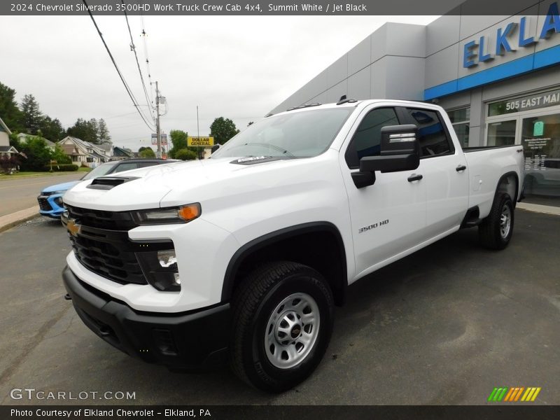 Summit White / Jet Black 2024 Chevrolet Silverado 3500HD Work Truck Crew Cab 4x4