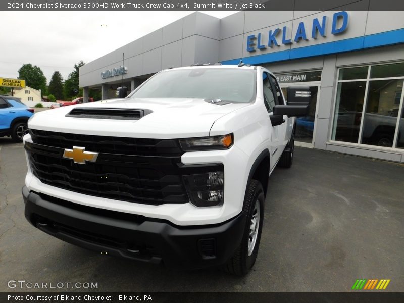 Summit White / Jet Black 2024 Chevrolet Silverado 3500HD Work Truck Crew Cab 4x4