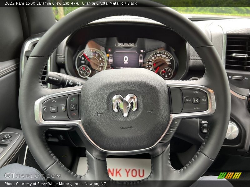 2023 1500 Laramie Crew Cab 4x4 Steering Wheel