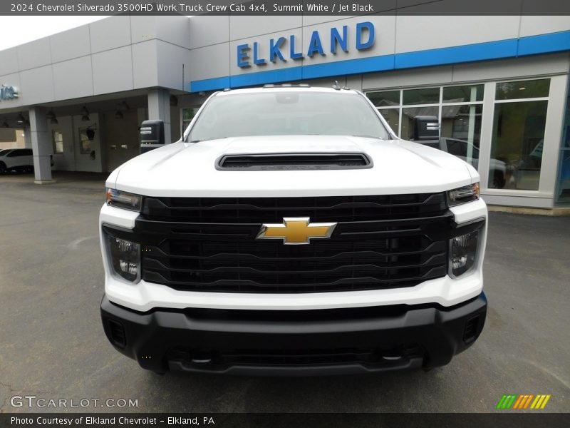 Summit White / Jet Black 2024 Chevrolet Silverado 3500HD Work Truck Crew Cab 4x4