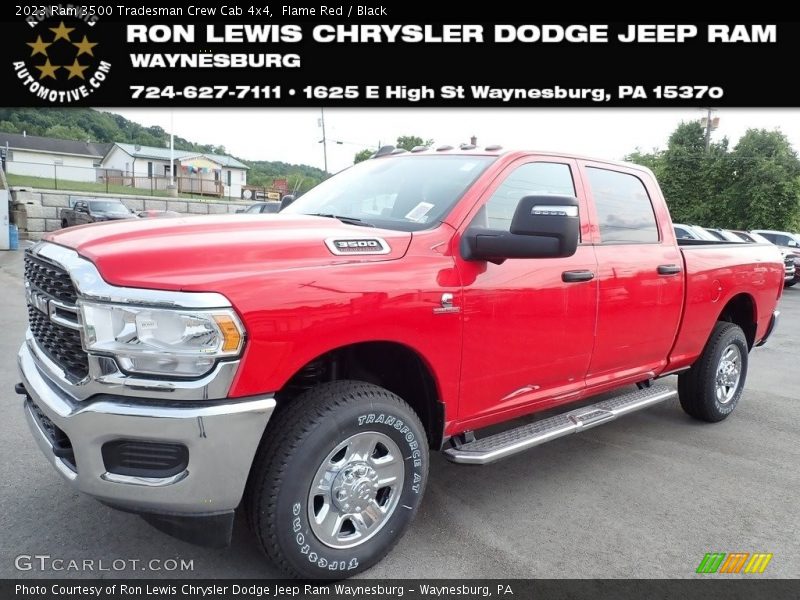 Flame Red / Black 2023 Ram 3500 Tradesman Crew Cab 4x4