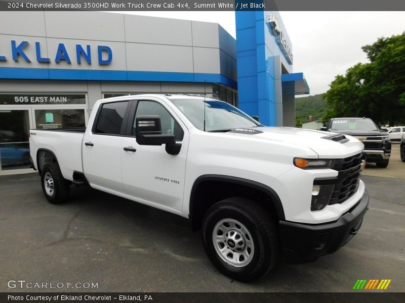 Summit White / Jet Black 2024 Chevrolet Silverado 3500HD Work Truck Crew Cab 4x4