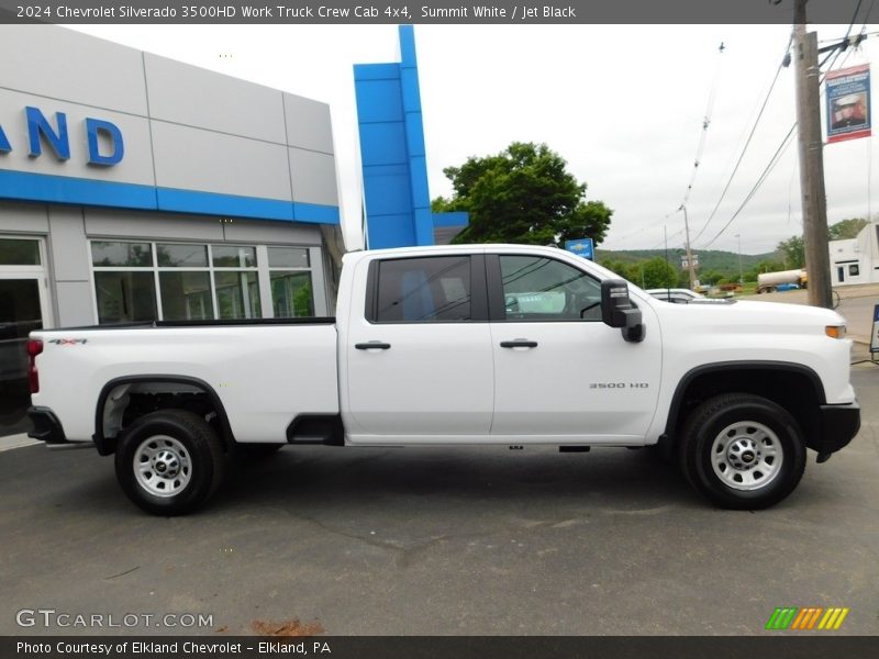 Summit White / Jet Black 2024 Chevrolet Silverado 3500HD Work Truck Crew Cab 4x4