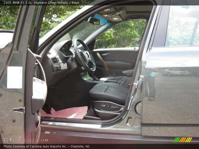 Highland Green Metallic / Black 2005 BMW X3 3.0i