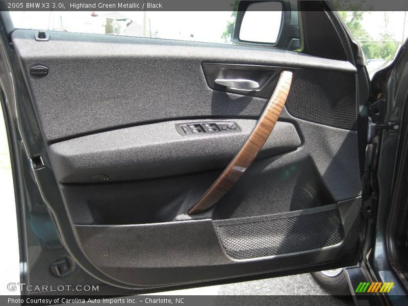 Highland Green Metallic / Black 2005 BMW X3 3.0i