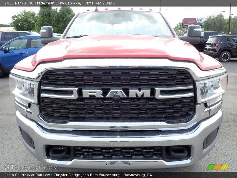 Flame Red / Black 2023 Ram 3500 Tradesman Crew Cab 4x4