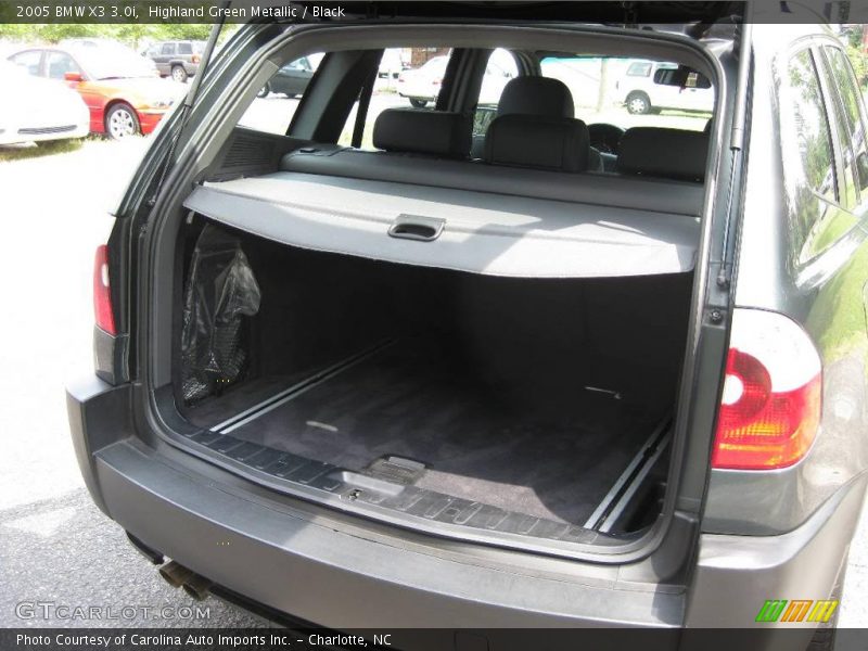Highland Green Metallic / Black 2005 BMW X3 3.0i