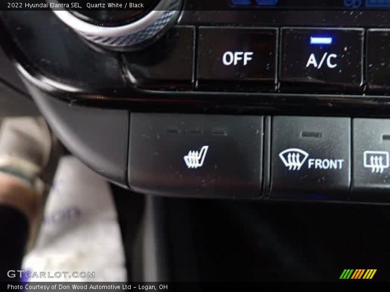 Quartz White / Black 2022 Hyundai Elantra SEL