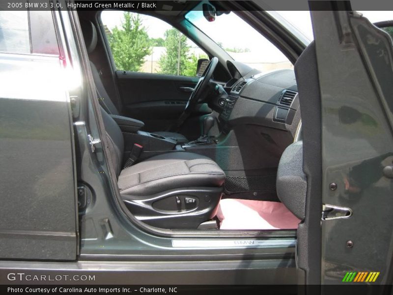 Highland Green Metallic / Black 2005 BMW X3 3.0i