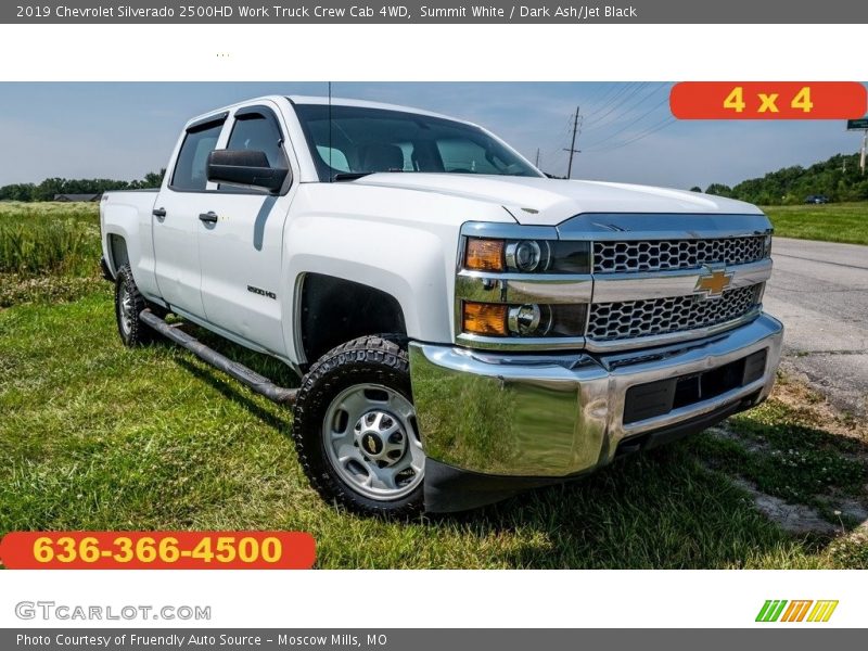 Summit White / Dark Ash/Jet Black 2019 Chevrolet Silverado 2500HD Work Truck Crew Cab 4WD