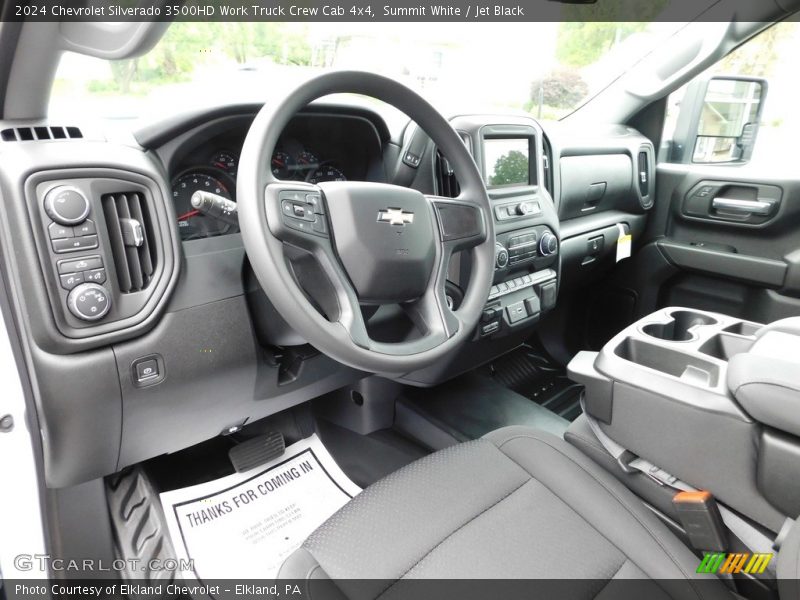  2024 Silverado 3500HD Work Truck Crew Cab 4x4 Jet Black Interior