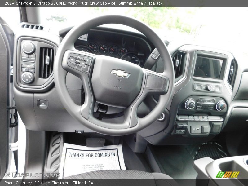 Dashboard of 2024 Silverado 3500HD Work Truck Crew Cab 4x4