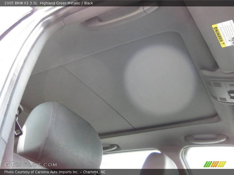 Highland Green Metallic / Black 2005 BMW X3 3.0i