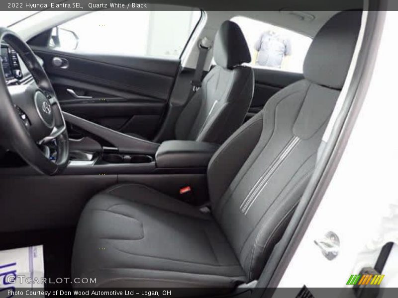 Quartz White / Black 2022 Hyundai Elantra SEL