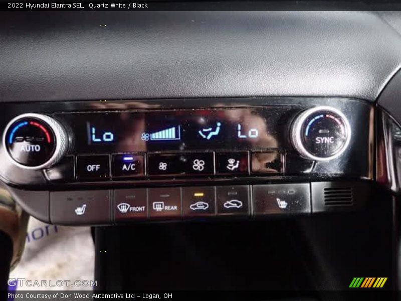 Quartz White / Black 2022 Hyundai Elantra SEL