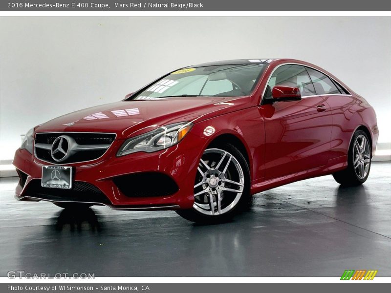 Mars Red / Natural Beige/Black 2016 Mercedes-Benz E 400 Coupe