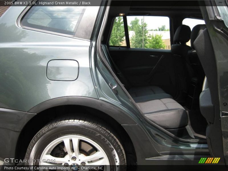 Highland Green Metallic / Black 2005 BMW X3 3.0i