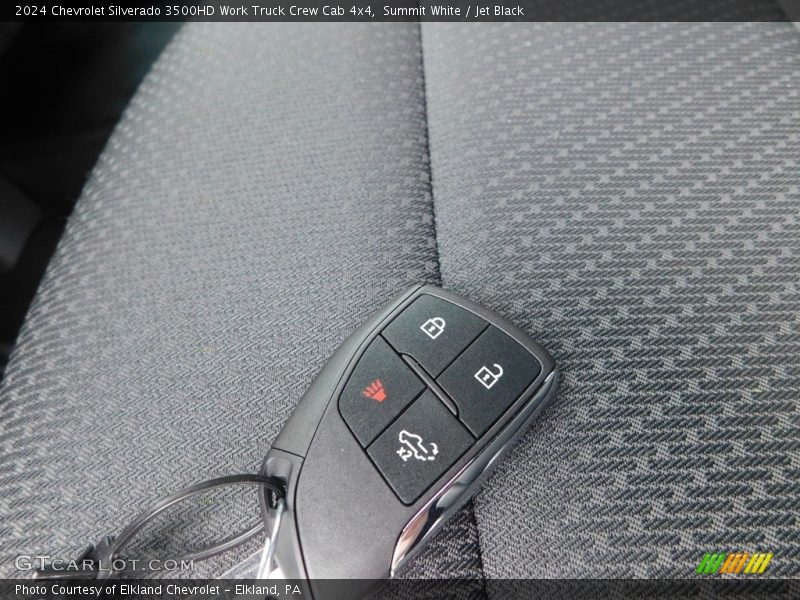 Keys of 2024 Silverado 3500HD Work Truck Crew Cab 4x4