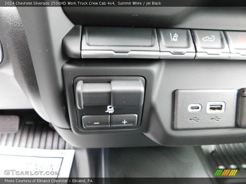 Controls of 2024 Silverado 3500HD Work Truck Crew Cab 4x4