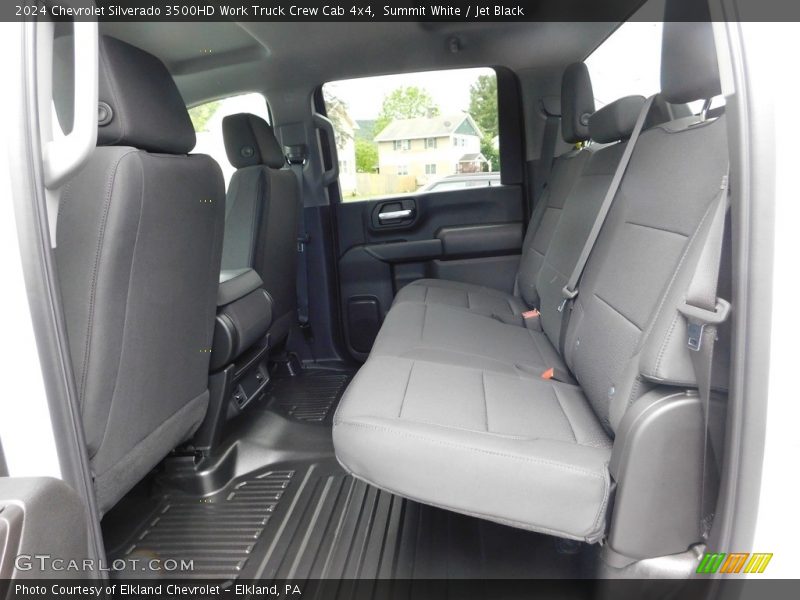 Rear Seat of 2024 Silverado 3500HD Work Truck Crew Cab 4x4