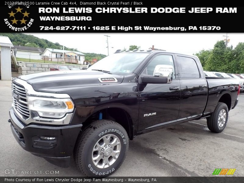 Diamond Black Crystal Pearl / Black 2023 Ram 2500 Laramie Crew Cab 4x4
