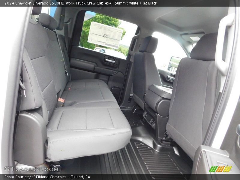 Rear Seat of 2024 Silverado 3500HD Work Truck Crew Cab 4x4