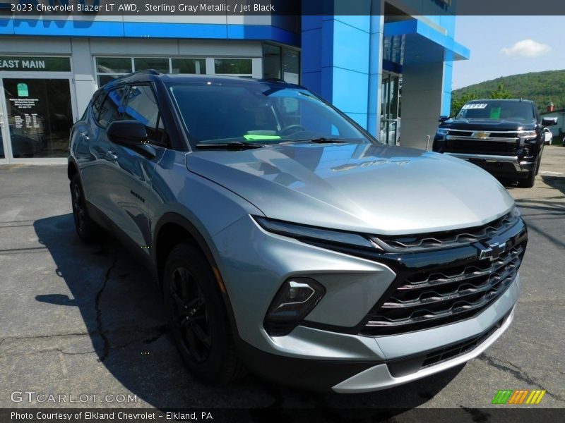 Sterling Gray Metallic / Jet Black 2023 Chevrolet Blazer LT AWD