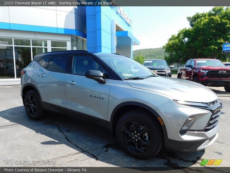 Sterling Gray Metallic / Jet Black 2023 Chevrolet Blazer LT AWD