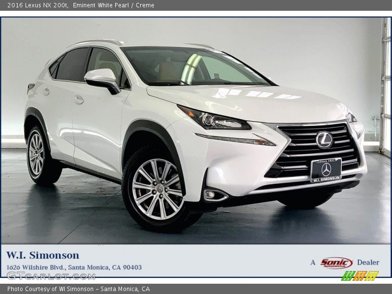 Eminent White Pearl / Creme 2016 Lexus NX 200t