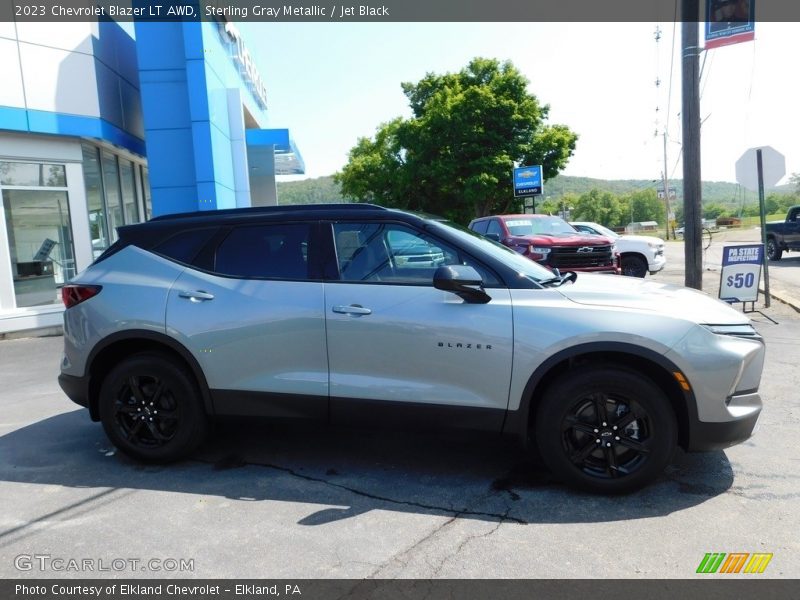 Sterling Gray Metallic / Jet Black 2023 Chevrolet Blazer LT AWD