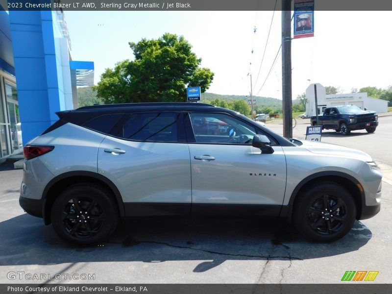 Sterling Gray Metallic / Jet Black 2023 Chevrolet Blazer LT AWD