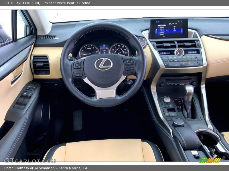 Dashboard of 2016 NX 200t