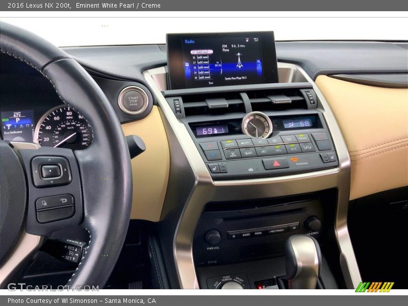 Controls of 2016 NX 200t