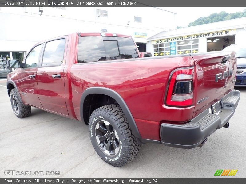 Delmonico Red Pearl / Red/Black 2023 Ram 1500 Rebel Crew Cab 4x4