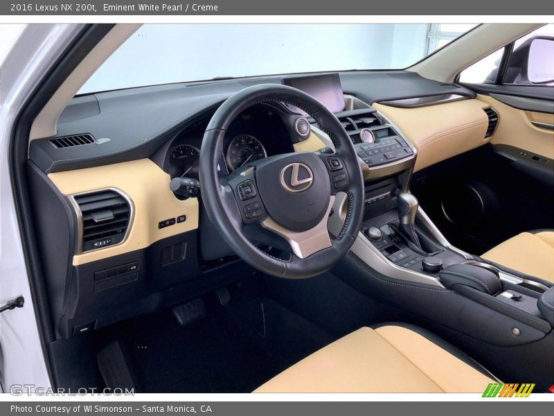 Dashboard of 2016 NX 200t